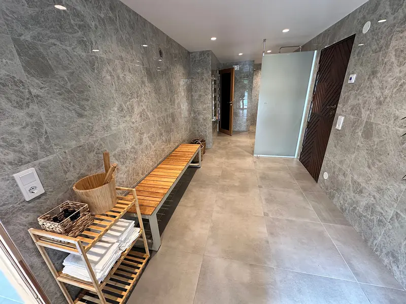 The sauna — 4