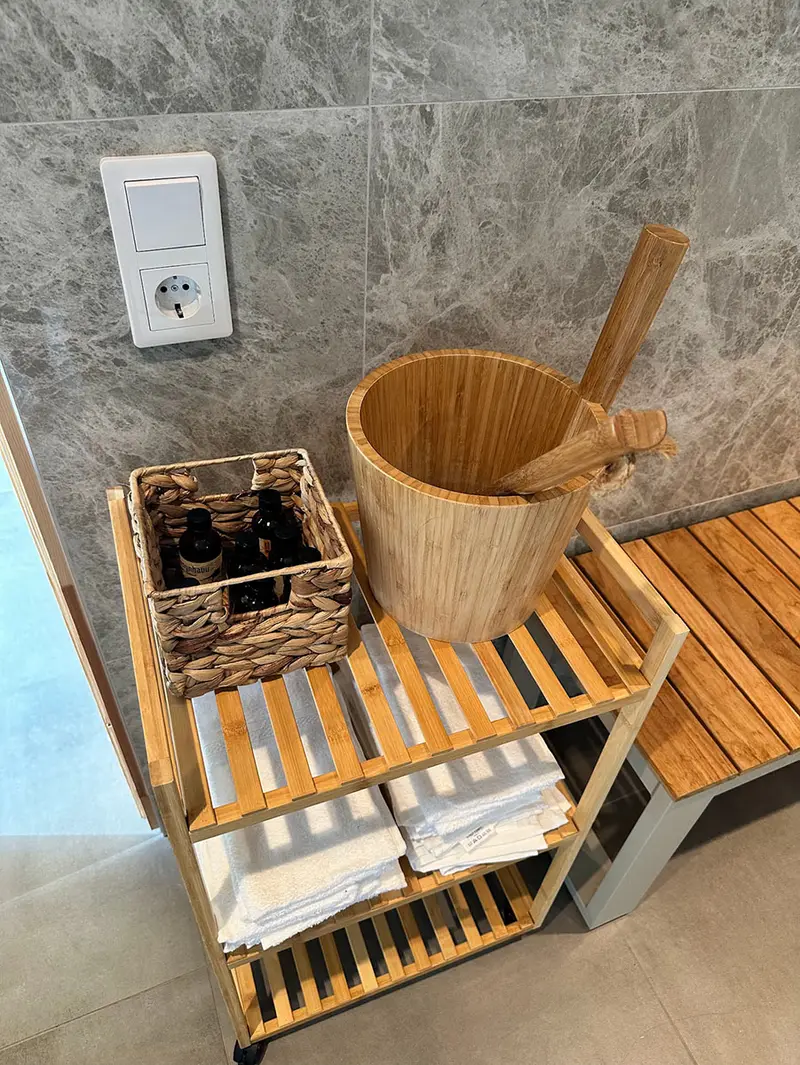 The sauna — 8